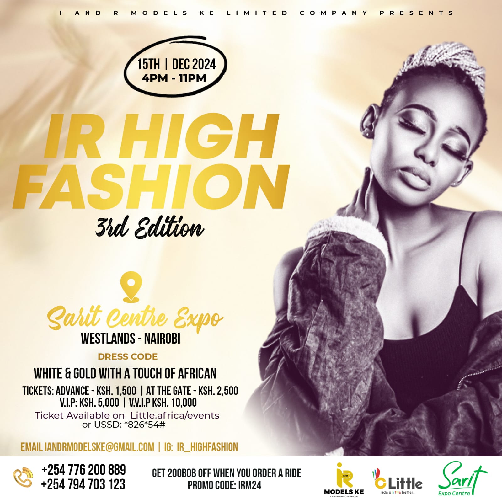 IR High Fashion Models Event - Little Events Ticketing